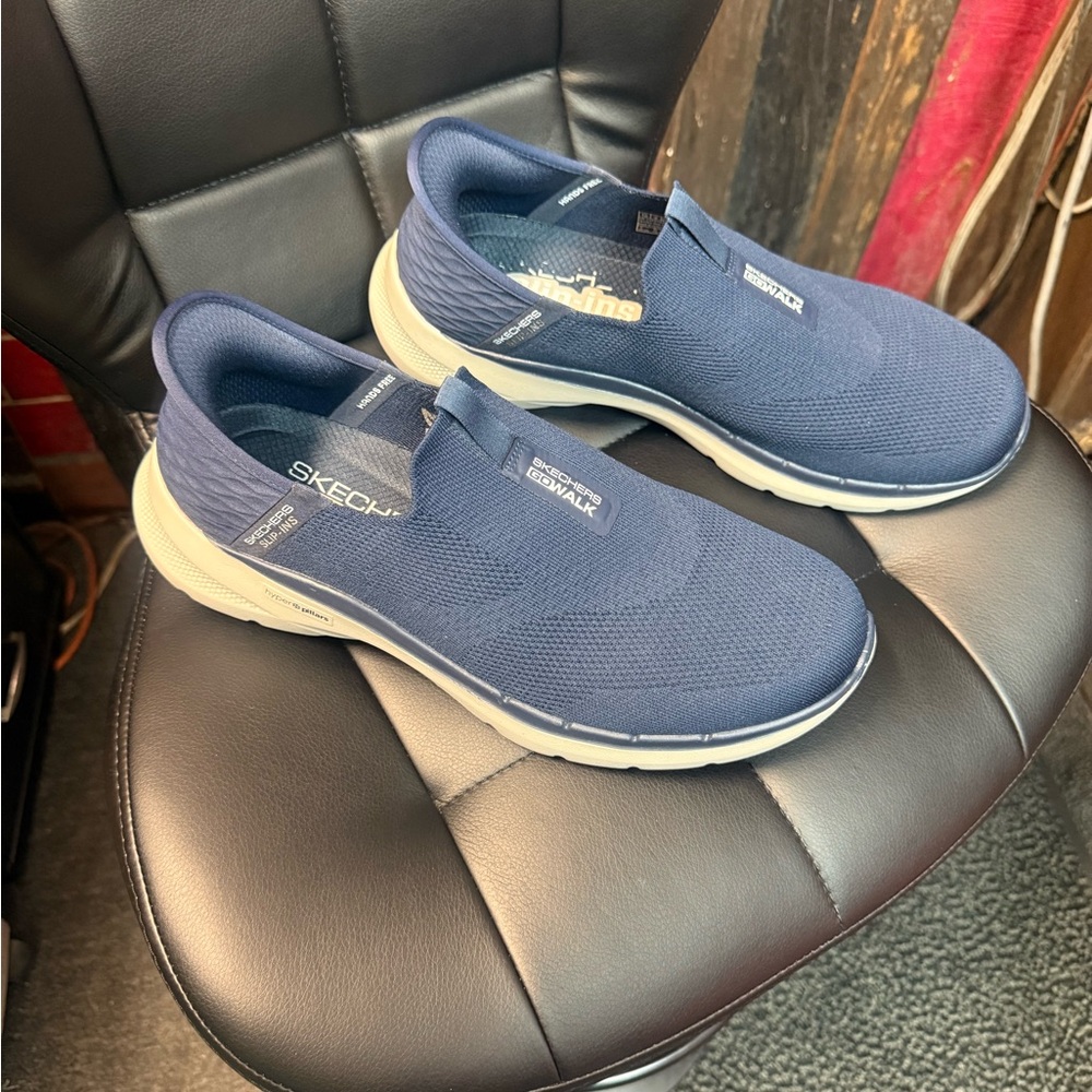 Skechers Men's Blue Slip-On Shoes